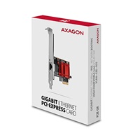 AXAGON PCEE-GIX, PCIe síťová karta - 1x Gigabit Ethernet port (RJ-45), Intel i210AT, PXE, vč. LP