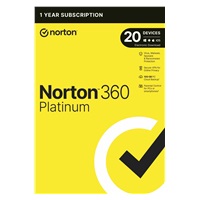 NORTON 360 PLATINUM 100GB +VPN 1 uživatel pro 20 zařízení na 1 rok ESD