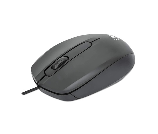 MANHATTAN Myš Comfort II, USB optická, 1000 dpi, bílá