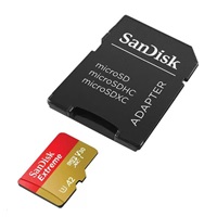 SanDisk micro SDXC karta 512GB Extreme (190 MB/s Class 10, UHS-I U3 V30) + adaptér