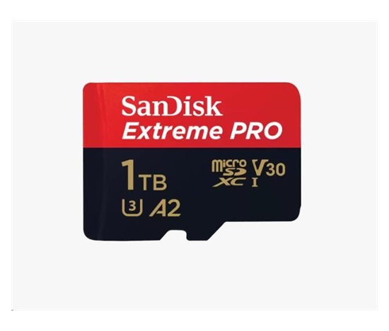 SanDisk micro SDXC karta 1TB Extreme PRO (200 MB/s Class 10, UHS-I U3 V30) + adaptér