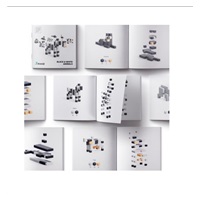 PIXIO Black & White Animals magnetická stavebnice