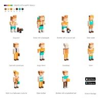 PIXIO Happy Family magnetická stavebnice