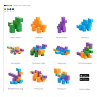 PIXIO Mini Dinos magnetická stavebnice