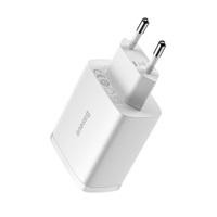 Baseus kompaktní nabíječka 3U 17W EU, bílá