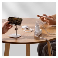 Baseus kompaktní nabíječka 3U 17W EU, bílá