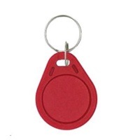Elatec RFID Mifare čip, přívěsek na klíče, 13,56 MHz, červený - 100 pack