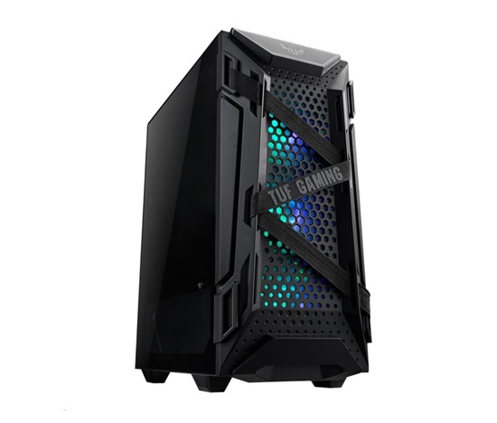 BAZAR - ASUS skříň TUF GAMING GT301 BLACK AURA, ATX Tower, černá, bez zdroje - Po opravě (Komplet)