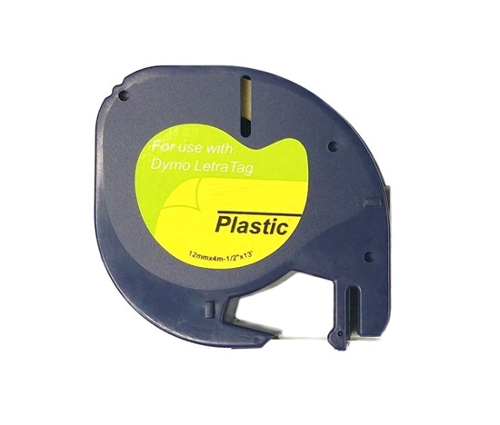 Xerox kompatibilní páska s DYMO 59422, 12mm x 4m, černý tisk / bílý podklad, LetraTag, plastová - ALLPRINT