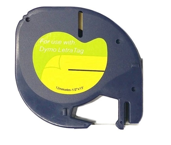 Xerox kompatibilní páska s DYMO 59421, 12mm x 4m, černý tisk / bílý podklad, LetraTag, papírová - ALLPRINT