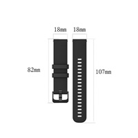 RhinoTech univerzální silikonový řemínek Quick Release 18mm, černá