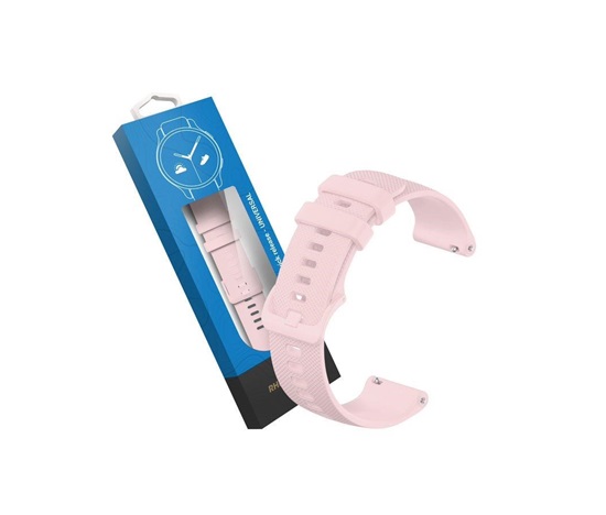 RhinoTech univerzální silikonový řemínek Quick Release 18mm, světle růžová