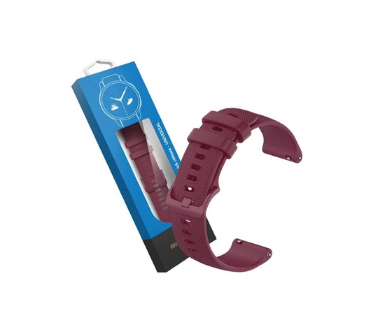 RhinoTech univerzální silikonový řemínek Quick Release 18mm, fialová