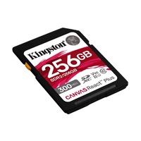 Kingston SDXC karta 256GB Canvas React Plus SDXC UHS-II 300R/260W U3 V90 for Full HD/4K/8K