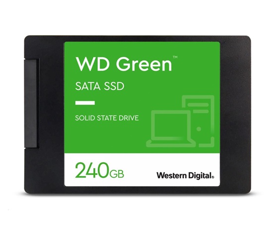 WD GREEN SSD 3D NAND WDS240G3G0A 240GB SATA/600, (R:500, W:400MB/s), 2.5"