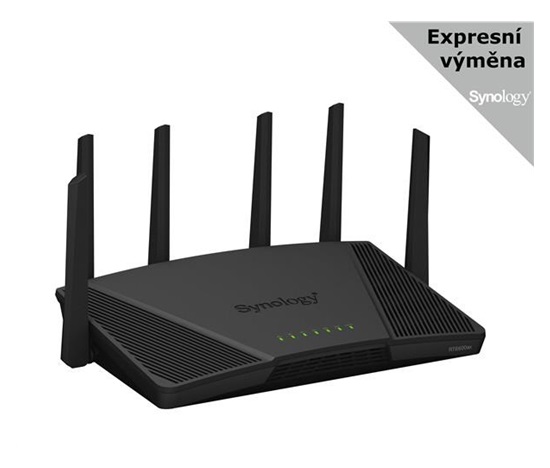 Synology RT6600ax MESH WiFi6 router (AX6000,2,4GHz/5GHz,3xGbELAN,1x2,5GbELAN,1xGbEWAN,1xUSB3.2)