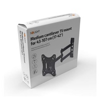 Solight střední konzolový držák pro ploché TV, 43cm - 107cm (17‘‘ - 42‘‘)