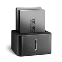 AXAGON ADSA-D25, USB 3.2 Gen 1 - 2x SATA 6G 2.5" SSD/HDD CLONE MINI dokovací stanice