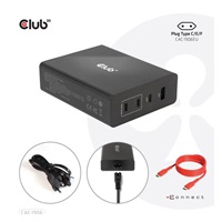 Club3D cestovní nabíječka 132W GAN technologie, 4xUSB-A a USB-C, PD 3.0 Support
