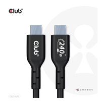 Club3D kabel USB-C, Oboustranný USB-IF Certifikovaný data kabel, Data 480Mb,PD 240W(48V/5A) EPR M/M 2m