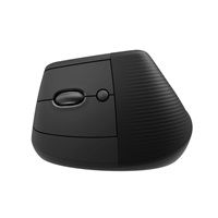 Logitech Lift Vertikální ergonomická myš pro Business, pro leváky, 2.4GHZ/BT, graphite/black