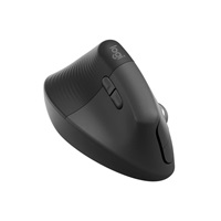 Logitech Lift Vertikální ergonomická myš pro Business, pro leváky, 2.4GHZ/BT, graphite/black