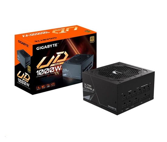 GIGABYTE zdroj UD1000GM, 1000W, 80+ Gold, 120mm fan