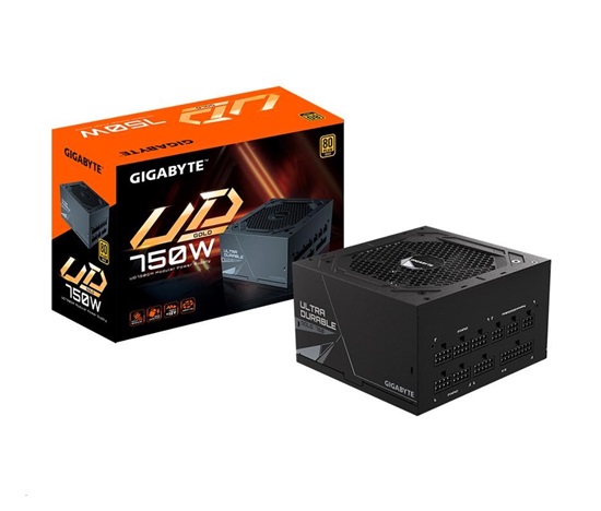 GIGABYTE zdroj UD750GM, 750W, 80+ Gold, 120mm fan