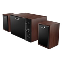 GENIUS reproduktory SW-2.1 350/ 2.1/ 15W/ dřevěné/ barva dřevo