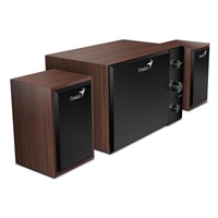 GENIUS reproduktory SW-2.1 350/ 2.1/ 15W/ dřevěné/ barva dřevo