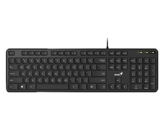 GENIUS klávesnice Slimstar M200/ Drátová/ USB/ černá/ CZ+SK layout