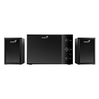 GENIUS reproduktory SW-2.1 350/ 2.1/ 15W/ dřevěné/ černá