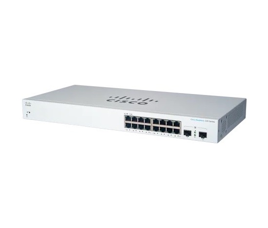 Cisco switch CBS220-16T-2G (16xGbE,2xSFP,fanless) - REFRESH