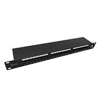 Solarix Patch panel Solarix 24 x RJ45 CAT5E STP 1U SX24-5E-STP-BK-N