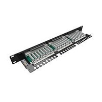 Solarix Patch panel Solarix 24 x RJ45 CAT5E STP 1U SX24-5E-STP-BK-N