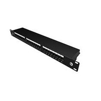 Solarix Patch panel Solarix 24 x RJ45 CAT5E STP 1U SX24-5E-STP-BK-N