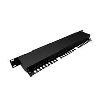 Solarix Patch panel Solarix 24 x RJ45 CAT5E STP 1U SX24-5E-STP-BK-N