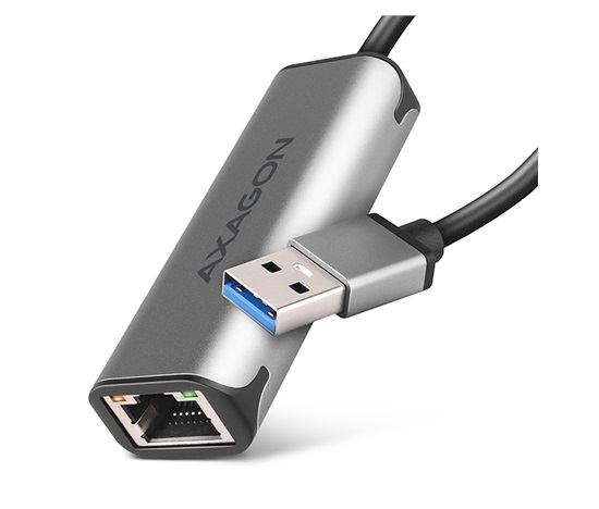 AXAGON ADE-25R USB-A 3.2 Gen 1 - 2.5 Gigabit Ethernet síťová karta, Realtek 8156, auto install, šedá