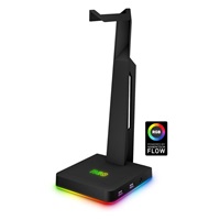 CONNECT IT NEO Stand-It RGB stojánek na sluchátka + USB hub, černá