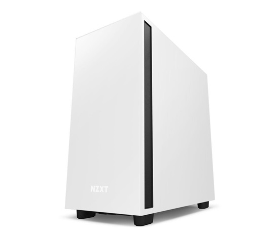 NZXT skříň H7 / ATX / 2x120 mm fan / USB-C / 2x USB / prosklená bočnice / černobílá