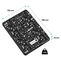 CONNECT IT pouzdro pro Amazon Kindle 2021 (11th gen.), DOODLE černá