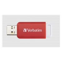 VERBATIM Flash Disk 16GB DataBar USB 2.0 Drive, červená