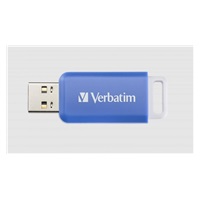 VERBATIM Flash Disk 64GB DataBar USB 2.0 Drive, modrá