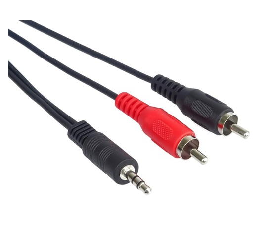 PremiumCord kabel Jack 3.5mm - 2xCINCH, M/M, 1,5m