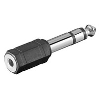 PremiumCord adaptér 6,3mm Stereo plug - 3,5mm Stereo jack (M/F)