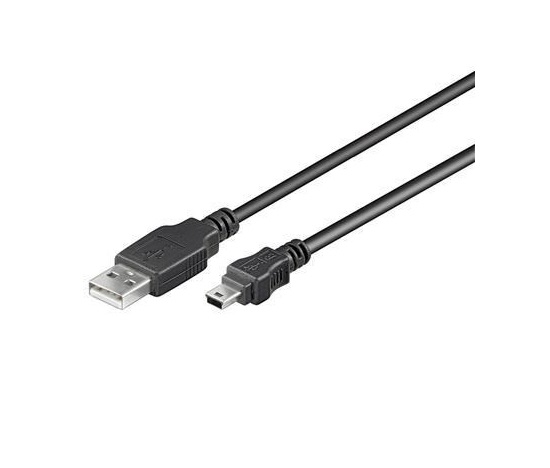 PremiumCord kabel USB 2.0, A-B mini, 5pinů, 0,5m