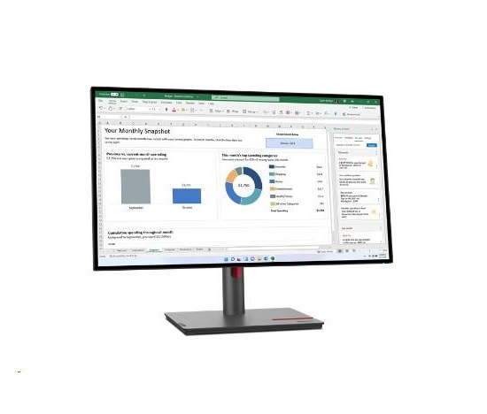 LENOVO LCD ThinkVision P27h-30- 27",IPS,mat,16:9,2560 x 1440,178/178,4/6ms,350cd/m2,1000:1,DP,HDMI,RJ-45,PIVOT,VESA,3Y