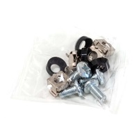 XtendLan 19" předsunutá police s perforací 1U/280mm, nosnost 25kg, černá