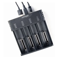 GEMBIRD nabíječka baterií BC-USB-02, 4ks, Ni-MH + Li-ion