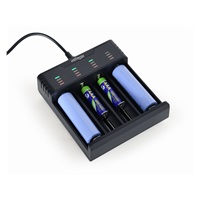 GEMBIRD nabíječka baterií BC-USB-02, 4ks, Ni-MH + Li-ion